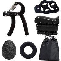 Hinsinc 5-Piece Hand Grip Strength Trainer Set in Black | Size: 0-12 m