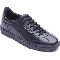 Base London Men's Tucker Lace Up Trainer in Black | Size: 11