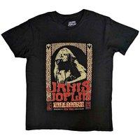 Janis Joplin Vintage Filimore Poster T-Shirt in Black | Size: Small