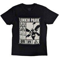 Linkin Park Rectangle Logo's T-Shirt in Black | Size: XL