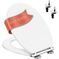 Marco Paul White Soft Close MDF Toilet Seat with Quick Release Button