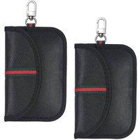 FLAVORA 2 Pack Car Key Signal Blocker Case Blocking Bag in Black | Size: 1000mm