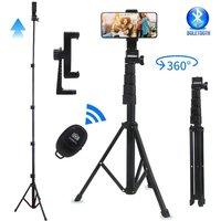 FLAVORA Telescopic Selfie Stick Tripod Monopod Phone Holder in Black