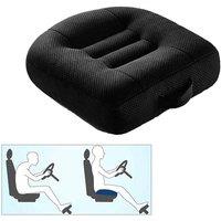 NESTLUNE Car Seat Cushion Comfortable Heightening in Black | Size: 100 cm x 190 cm