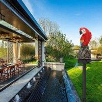 EONLION Red Parrot LED Solar Power Garden Light | Size: 100 cm