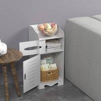 EONLION 60 x 25.5 x 25.5cm Bathroom Storage Cabinet Waterproof in White | Size: 60 x 25.5 x 25.5 cm