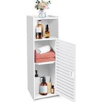 EONLION 78 x 22 x 23cm Bathroom Storage Cabinet Waterproof in White | Size: 78 x 22 x 23 cm