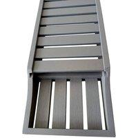 Kelvenix Grey Bamboo Wood Bath Tub Rack