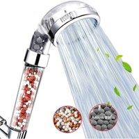 NESTLUNE New Shower Head 3 Mode High Pressure 40% Water in Silver