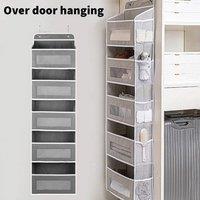 EONLION Gray Over-the-Door Organizer with 5 Pockets in Grey | Size: 500mm