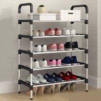 EONLION 5 Tire Shoe Footwear Rack Display in Black | Size: 500mm