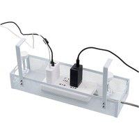 Kelvenix White Under Desk Cable Management Tray | Size: 10000mm x 520mm