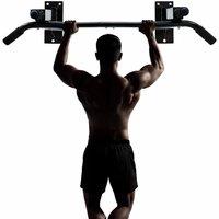 EONLION Pull Up Bar Wall Mounted Padded in Black | Size: 0-12 m