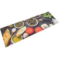 Berkfield Home Kitchen Rug Washable Wine & Dinner 60x180 cm Velvet