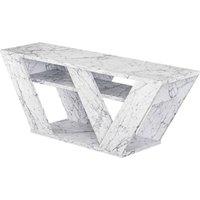 CALICOSY Pipralla TV Stand With 3 Shelves, 110 Cm Wide in Stone