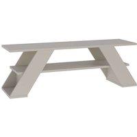CALICOSY TV Stand With 3 Shelves, 120 Cm Wide - Farfalla in Beige
