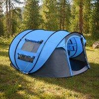 STILVORA 4-5 Person Pop-Up Tent with 2 Windows in Blue