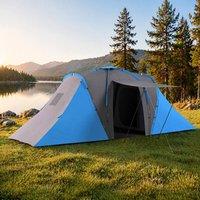 STILVORA Family Tent with 2 Bedrooms & Living Area