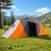 STILVORA Camping Tent for 4-6 People with 2 Bedrooms