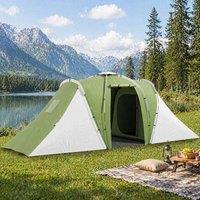 STILVORA Family Tent 4-6 Person with 2 Bedrooms & Living Area