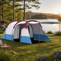 STILVORA Tunnel Tent for 2-3 People with Porch in Blue