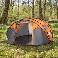 STILVORA 4-5 Person Pop-Up Tent with Windows in Orange