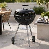 STILVORA Charcoal Grill with Thermometer & Cover Black