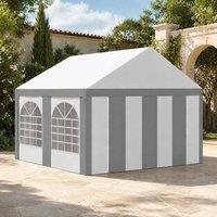 STILVORA 4 x 4 m Party Tent with Removable Sides in White