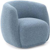 Lemon Pavilion Furniture Clay Indoor Tub Chair - Sherpa - L79.5xW82xH72 cm - Bluebell in Light Blue