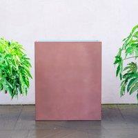 Primrose Zinc Galvanised Copper Tall Trough Planter with Insert