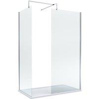 Balterley Chrome Walk-In Wetroom Shower Bundle 1400x700mm in Silver