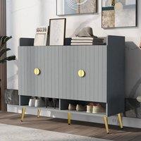 Hygrad Built to Survive Shoe Storage Cabinet Hallway Display Storage Cabinet in Grey