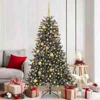 Berkfield Home Artificial Christmas Tree with 300 LEDs Green 99 x 99 x 180 cm