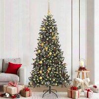 Berkfield Home Artificial Christmas Tree with Stand Green 114 x 114 x 210 cm