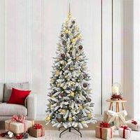 Berkfield Home Artificial Christmas Tree with 300 LEDs White 78 x 78 x 210 cm