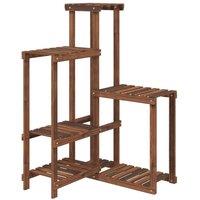 Berkfield Home Flower Stand 62.5x61.5x101.5 cm Solid Wood Fir in Brown