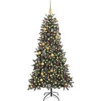 Berkfield Home Modern Artificial Christmas Tree with Stand Green 114 x 114 x 210 cm
