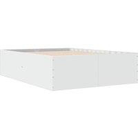 Berkfield Home Modern Bed Frame without Mattress White 140x200 cm