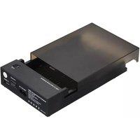 NESTLUNE 2.5 /3.5 External SATA USB 3.0 Hard Drive Enclosure in Black