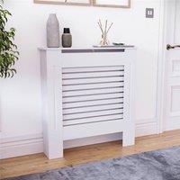 FORGEVIO Cover Modern White Small Cabinet MDF Painted Wood Grill Furniture