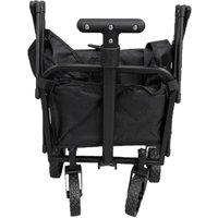 NESTLUNE 50L Folding Garden Wagon Shopping Beach Trolley in Black | Size: 1.25kg