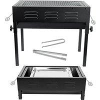 Havendro Large Portable Charcoal BBQ Grill in Black