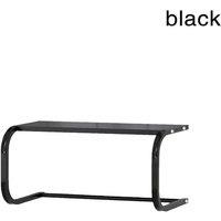 Ventryn Black Microwave Storage Rack Shelf Holder Bracket Kitchen