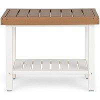 VOGREX Brown Waterproof Shower Stool Storage Shelf