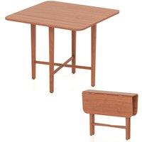 VOGREX Walnut Extendable Space Saving Console Dining Table in Brown