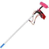Hinsinc 33ft Water Fed Pole Kit Solar Panel Window Cleaning Pole in Pink | Size: 0.6m2