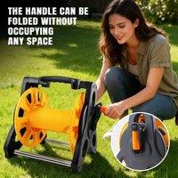 EONLION Hose Reel + 30M/100FT Hose FITTINGS SET in Yellow | Size: 100g