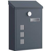 Kelvenix Grey Wall Mounted Letterbox