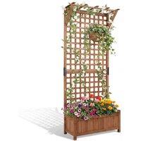 Kelvenix 181 cm Tall Vertical Planting Bed in Brown | Size: 100g