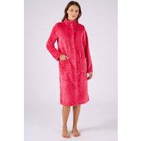 Damart Women's Dressing Gown Thermolactyl embossed 100% polyester 107cm length in Dark Pink | Size: 2XL